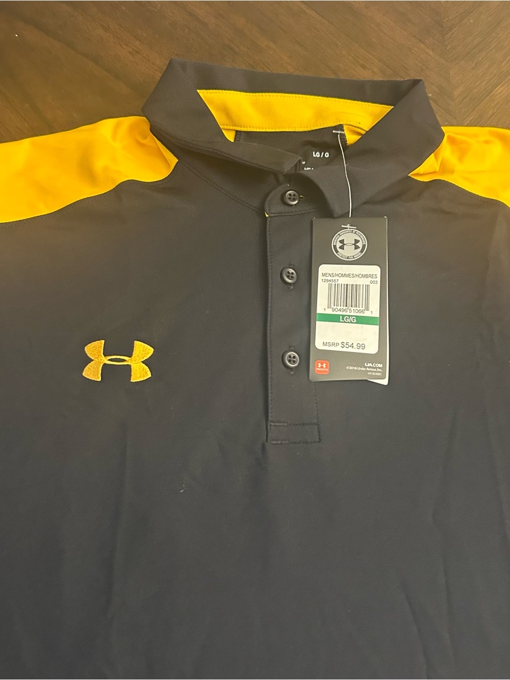 Under Armour Men's UA Team Colorblock Polo New size Large - Picture 3 of 9